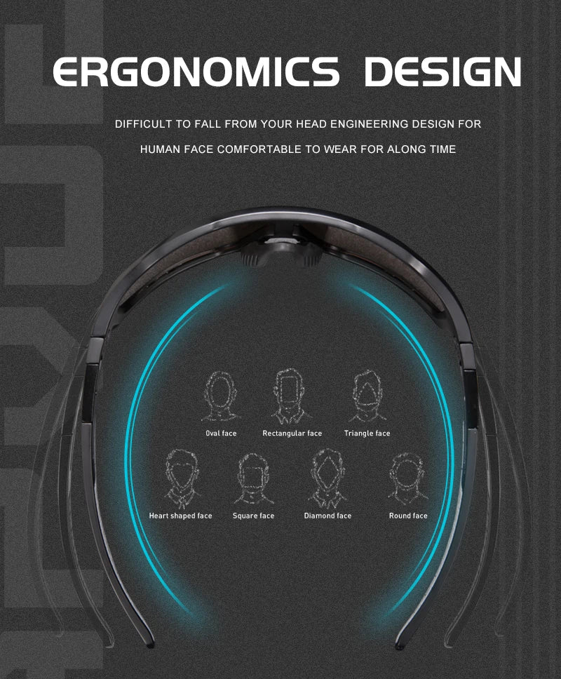 KAPVOE UV400 Glasses Unisex Cycling Outdoor Sports Running Eyewear