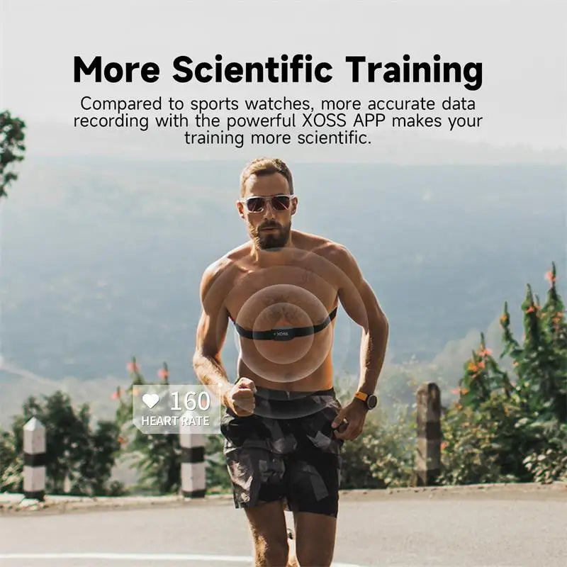 Tech Gear Accessories: XOSS X2 Chest Strap Heart Sensor HRM Monitor Bluetooth ANT+ Cycling Running Walking / Rungear