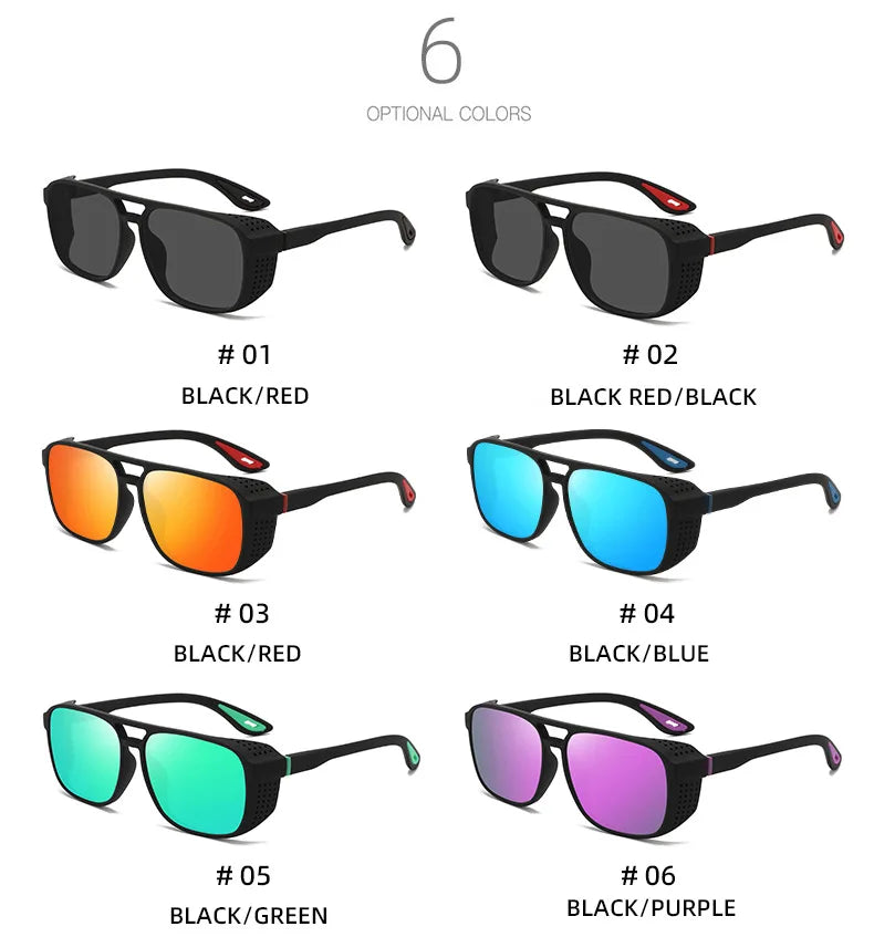 Sunglasses Running Gear: Unisex, Polarized Square Sunglasses for Outdoor Fishing Riding, Running Travel / Rungear