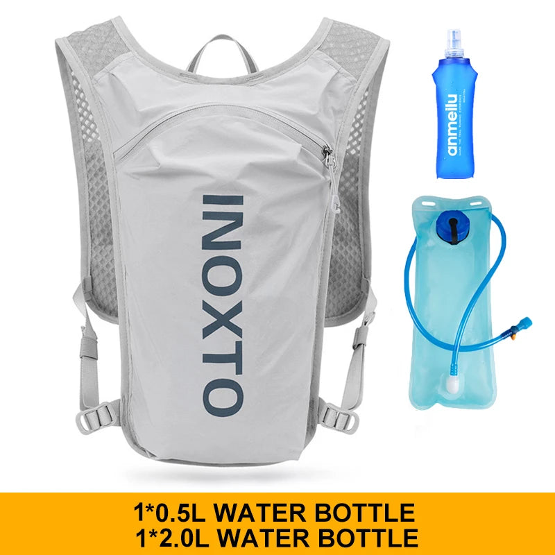 INOXTO 5L Breathable Hydration Vest – Lightweight Running & Cycling Backpack for Marathon & Hiking