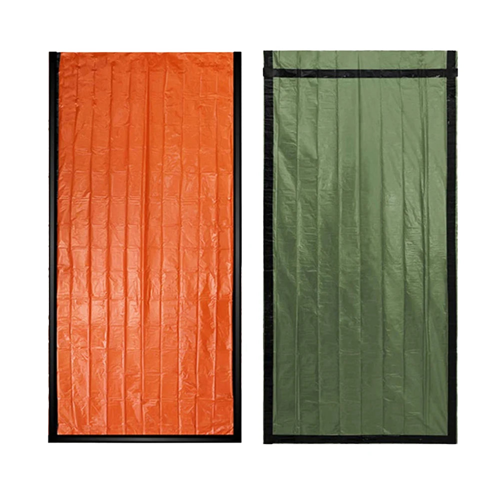 RUNGEAR Emergency Thermal Survival Sleeping Bag | Waterproof PE Aluminium Bivy Sack for Trail Running, Hiking & Camping