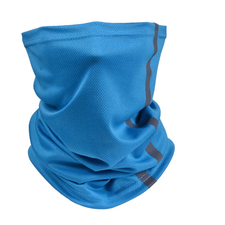Reflective Running Gear: Neon Safety, UV Protection, Wind Protection Neck Gaiter / Rungear