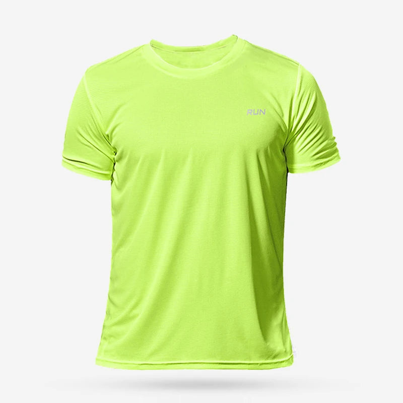 Men's Oversized Gym T-Shirt – Quick-Dry Short Sleeve Fitness Top for Running, Bodybuilding & Sport | RUNGEAR