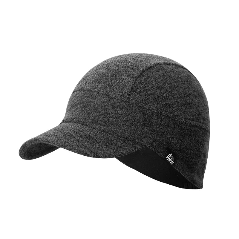 AONIJIE Unisex Wool Knitted Baseball Cap – Warm, Soft Equestrian Hat for Winter Running & Hiking