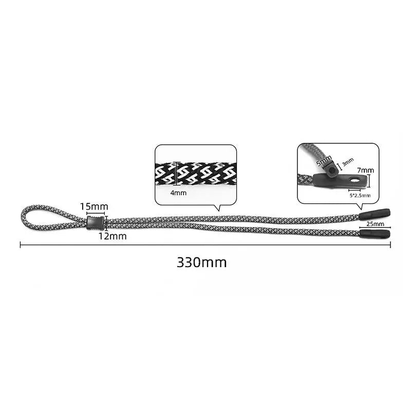 Sports Eyewear Lanyard & Neck Cord | Non-Slip Adjustable Silicone Sunglasses Strap | RUNGEAR