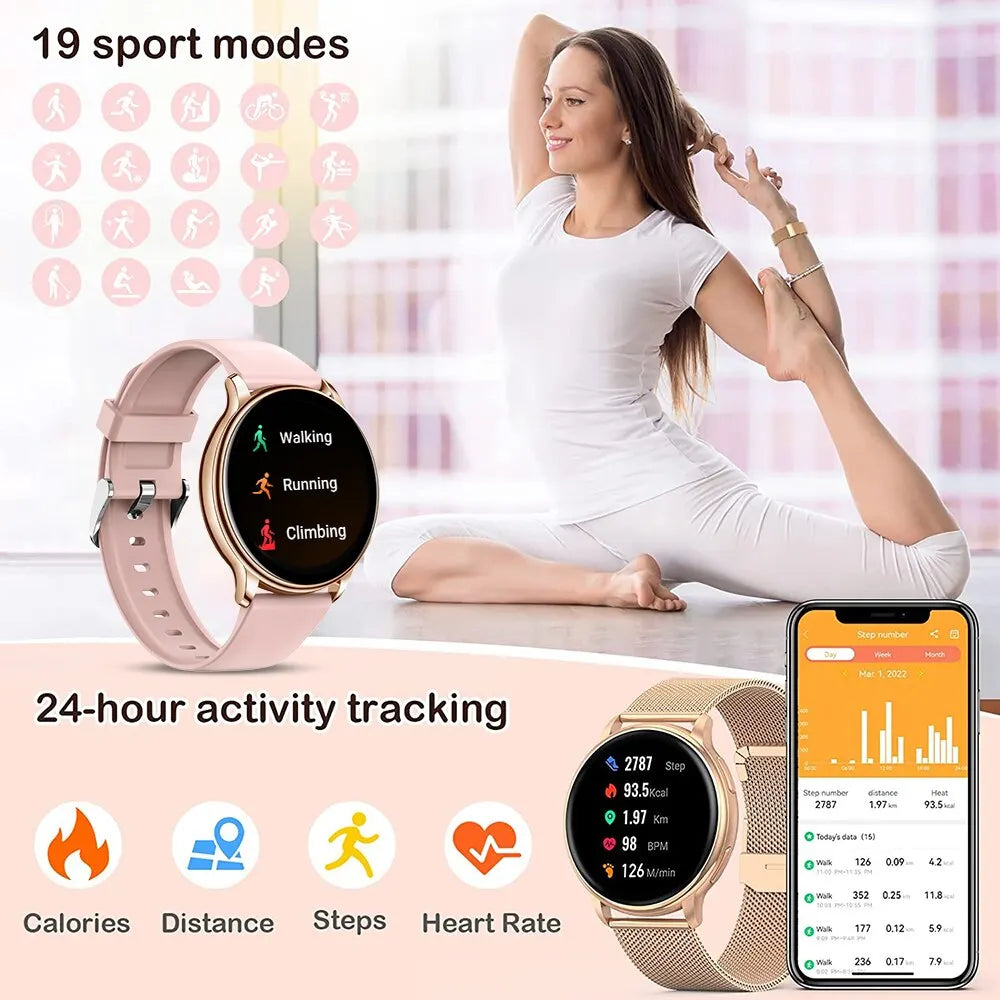 Rungear Tech Accessories: MEVADEN Bluetooth Smart Watch, Custom Dial Fitness Tracker For Android IOS Y22 / Rungear