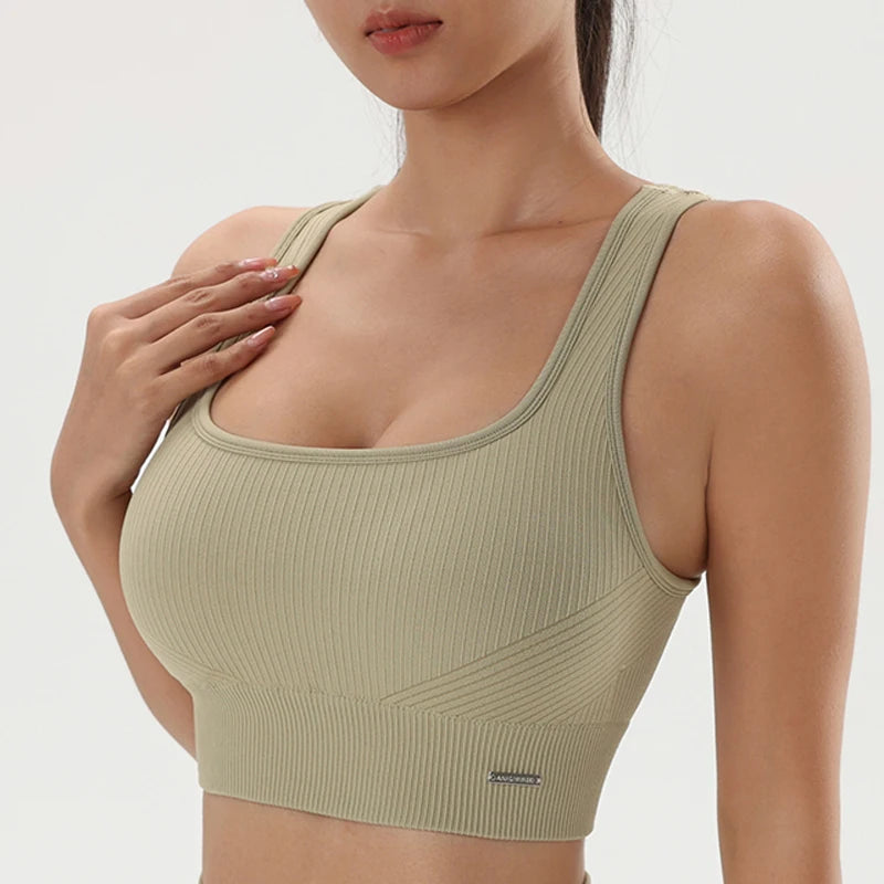 Women's Bra Apparel: Solid Color, Sweat Absorbent, Quick Dry, Fitness Sports Bras NAQIYAYABEI