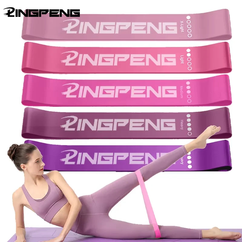Resistance Elastic Loop Exercise Bands 5 Different Levels Suitable For Strength Training