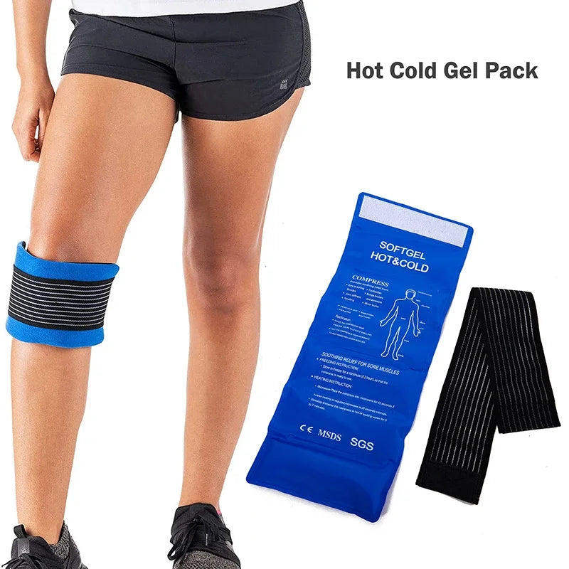 Recovery Gear Accessories: 1PC Reusable Hot/Cold Gel Pack for First Aid, Sports Muscle Pain, Cooling Mat Gel Therapy / Rungear
