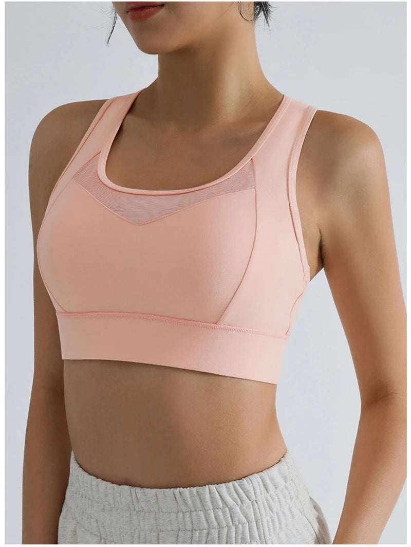 Women's Running Clothing: High Impact Full Support Adjustable Push Up Sports Bra Up To 3XL / Rungear