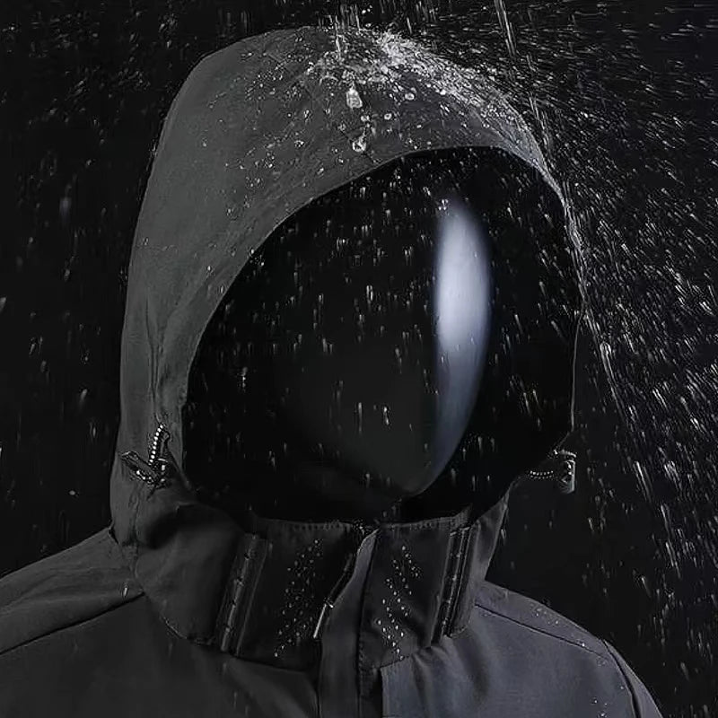 Men's Waterproof Jackets: Lightweight, Windproof, Hooded Outdoor Raincoat Hiking Jacket / Rungear