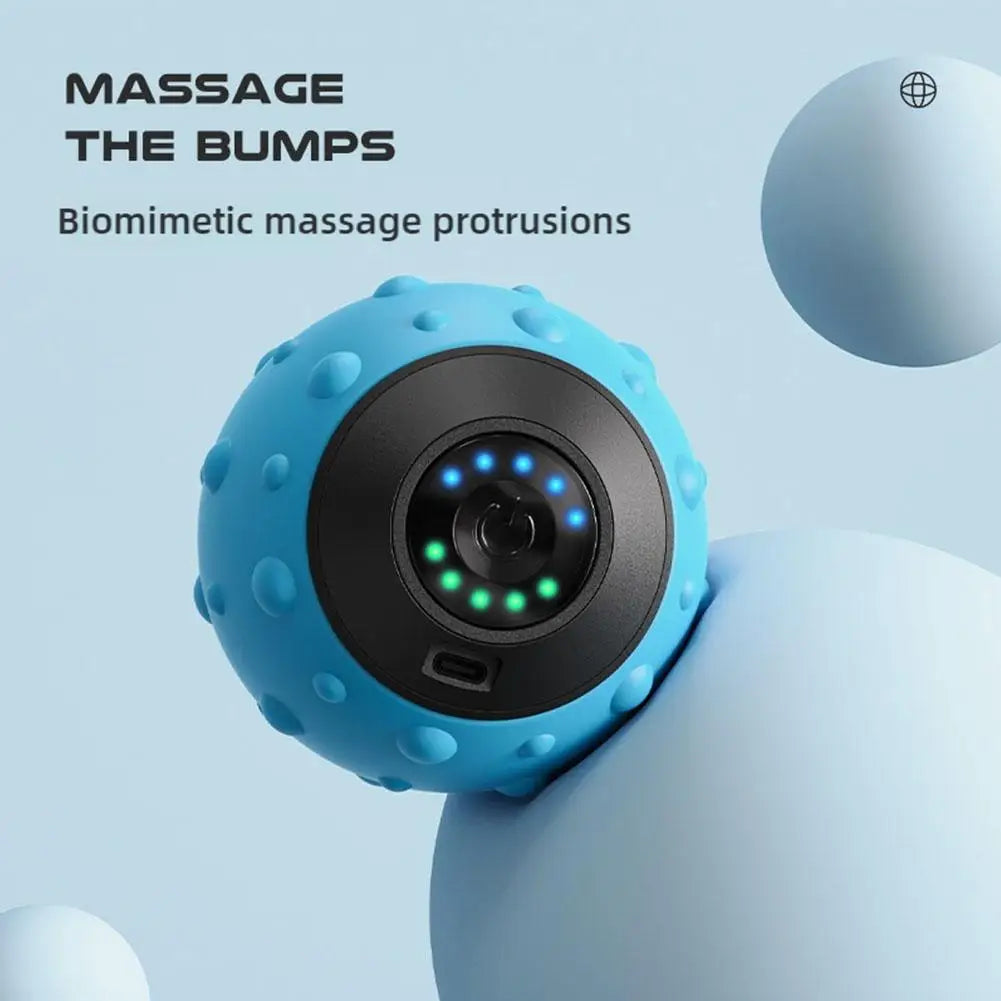 Vibrating Fascia Ball Massager – Electric Muscle Relaxation & Deep Tissue Recovery for Yoga, Fitness & Body Care