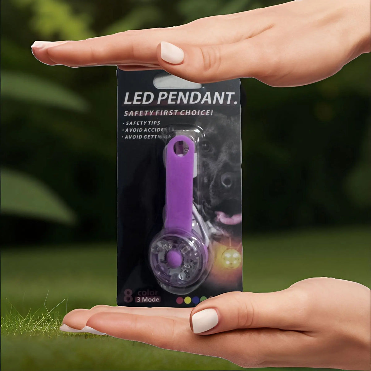 Weatherproof USB Rechargeable LED Dog Safety Light | Anti-Loss Luminous Collar Pendant
