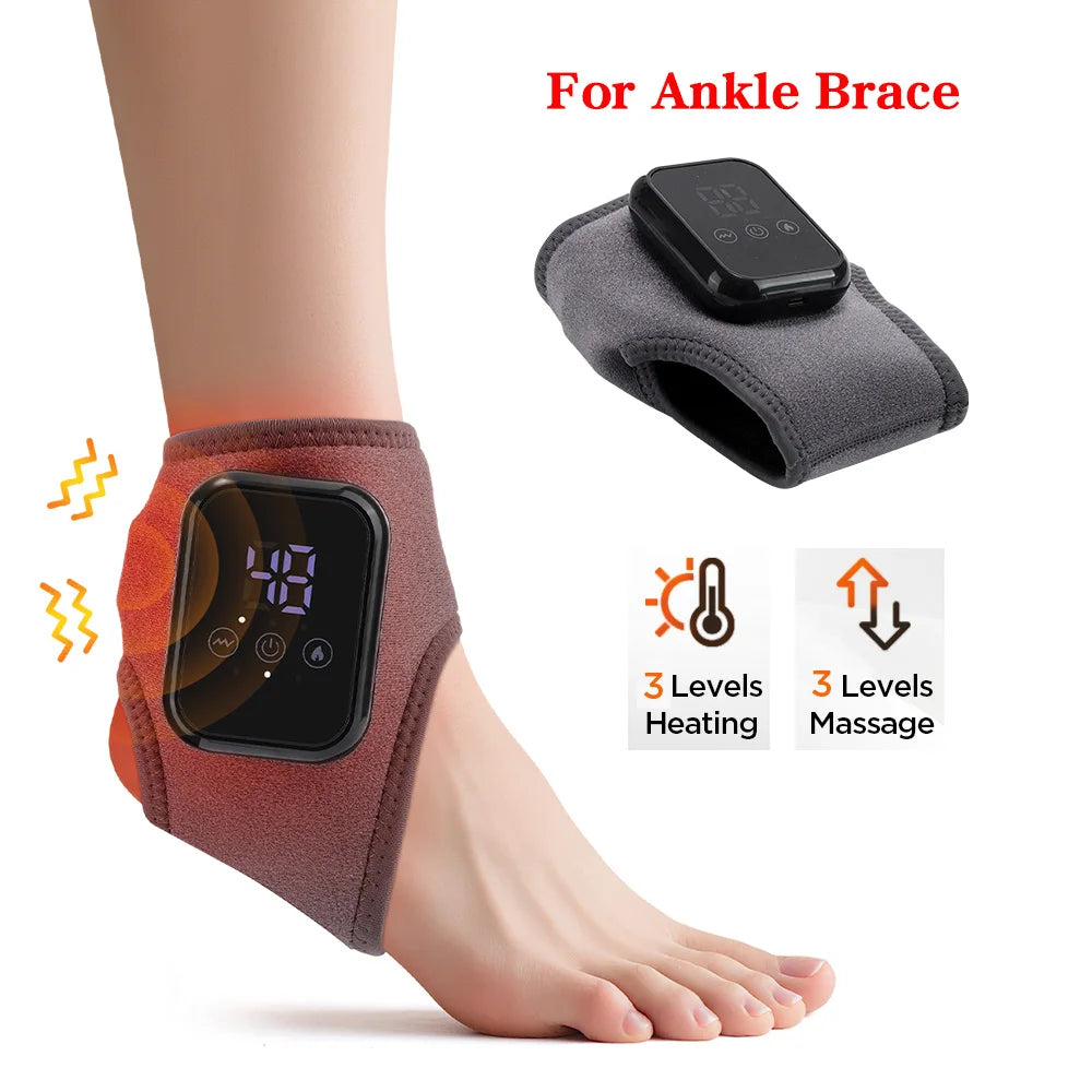 Electric Heating Wrist Brace Vibration Massage Hot Compress Ankle Wrap And Hand Protector Rechargeable Wristband