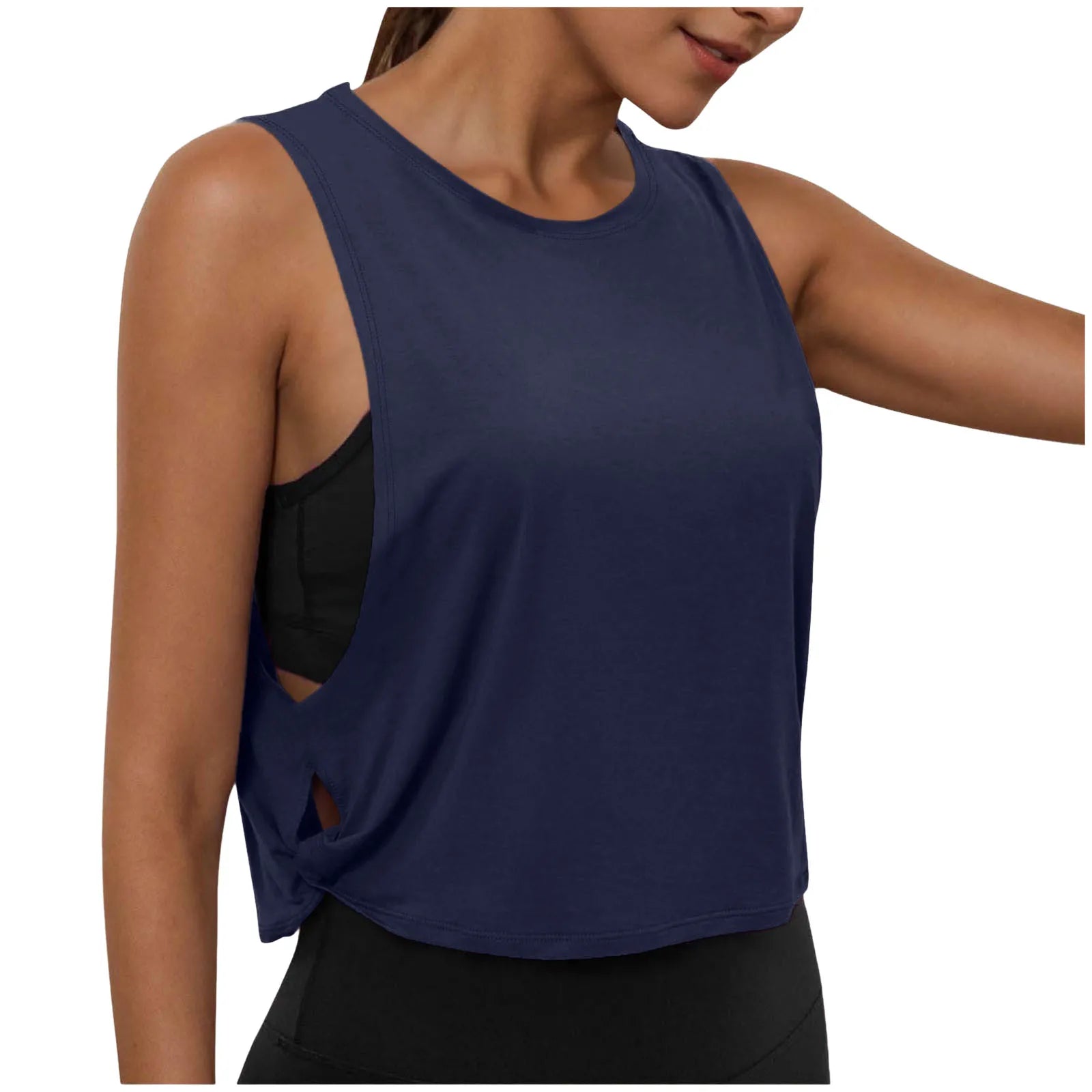 Women's Running Apparel: Lightweight, Sleeveless Casual Loose Fit, Cropped Sports Tank Top / Rungear