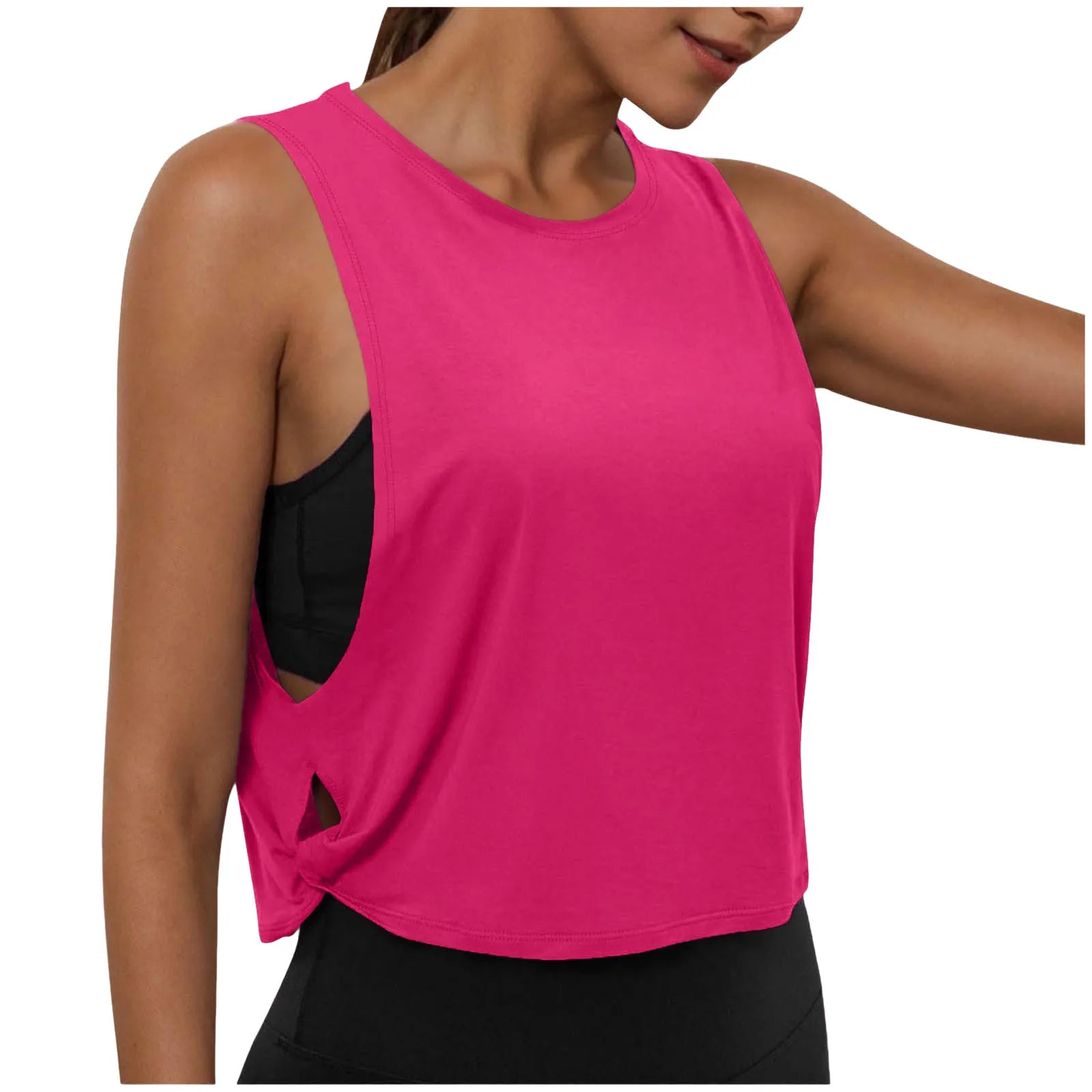 Women's Running Apparel: Lightweight, Sleeveless Casual Loose Fit, Cropped Sports Tank Top / Rungear