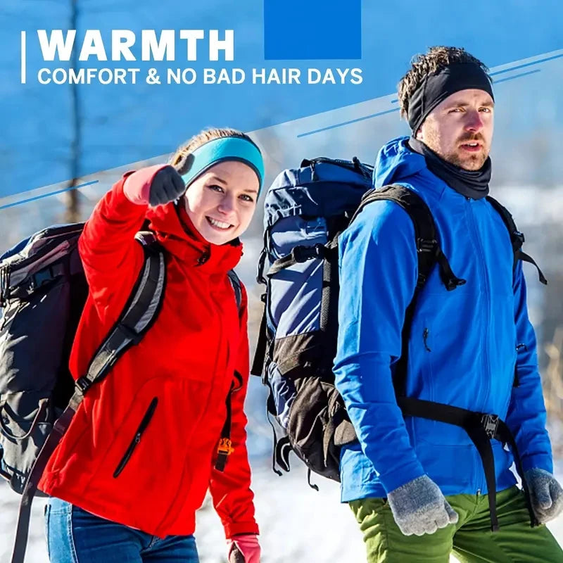 RUNGEAR Warm Fleece Earmuff Headband | Soft Windproof Ear Warmer for Running, Skiing & Cycling