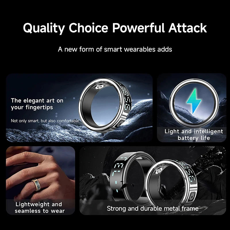 Xiaomi Smart Ring – 5ATM Waterproof Bluetooth Health Monitor with Heart Rate & Sleep Tracking