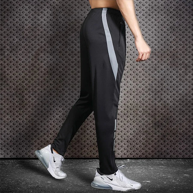 Men's Quick-Dry Running Trackpants – Slim Fit, Elastic Waist | Gym & Training