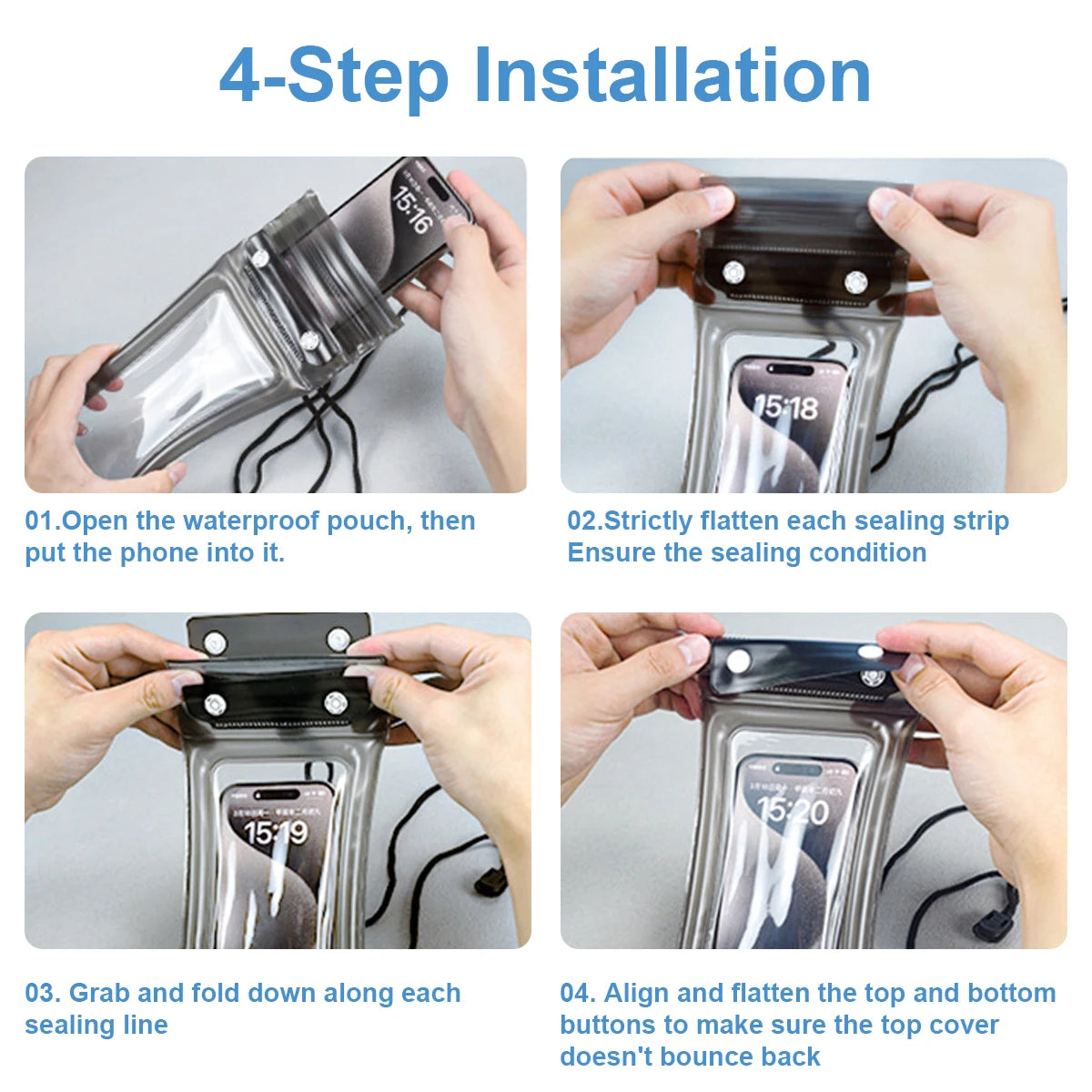 Waterproof Phone Case Dry Bag | IPX8 Floating Pouch with Lanyard for Swimming & Outdoors