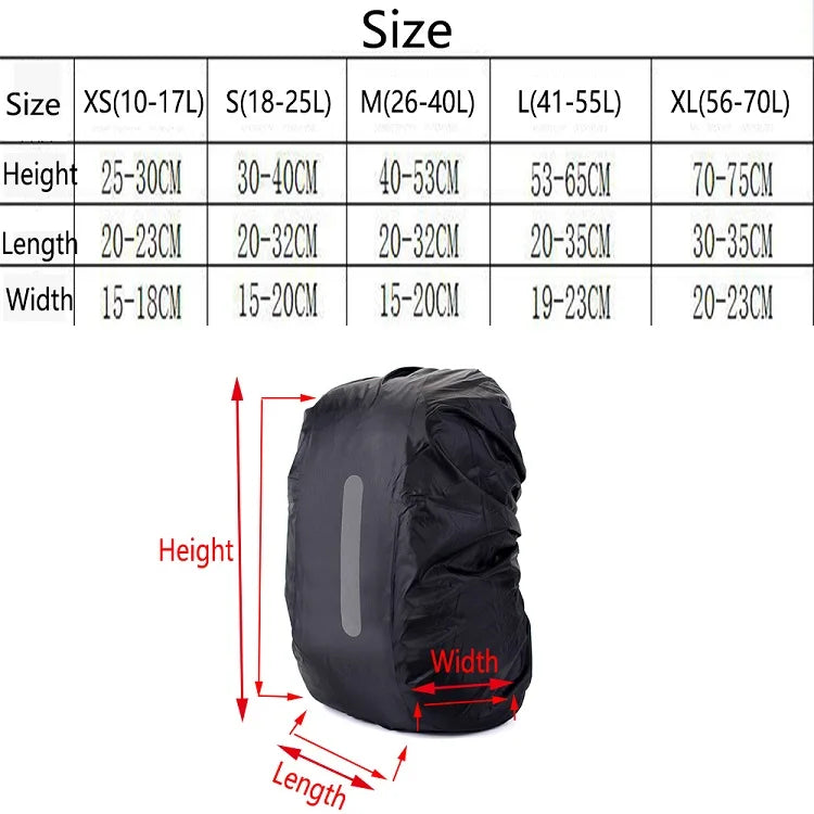 Waterproof Backpack Rain Cover | XS to XXL | Hiking, Trail Running & Outdoor Safety