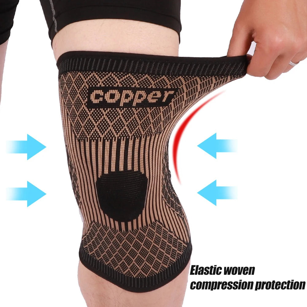Recovery Gear Accessories: Copper Knee Compression Sleeve Brace for Arthritis Pain & Knee Pain Support / Rungear