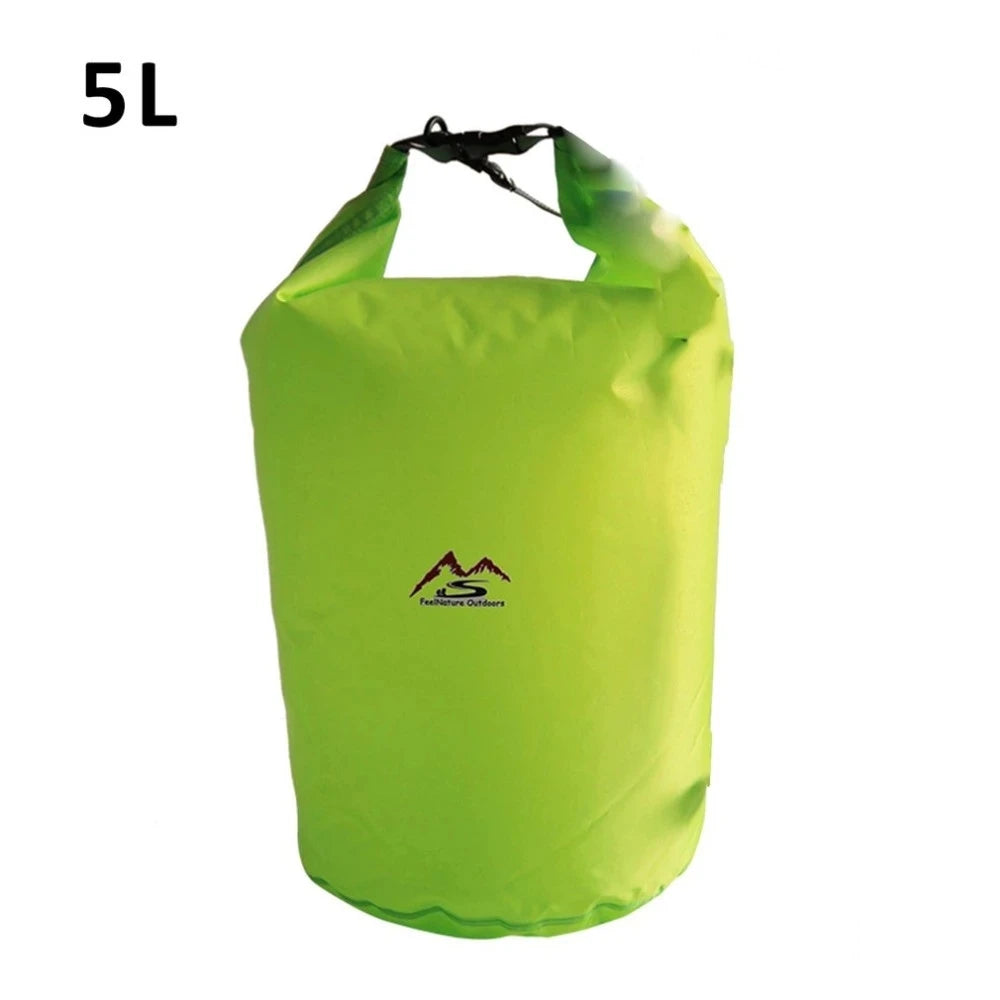 Waterproof PVC Roll-Top Dry Bag | Roll-Top Buckle Closure, Shoulder Strap Loop | Available in 5L–70L | RUNGEAR