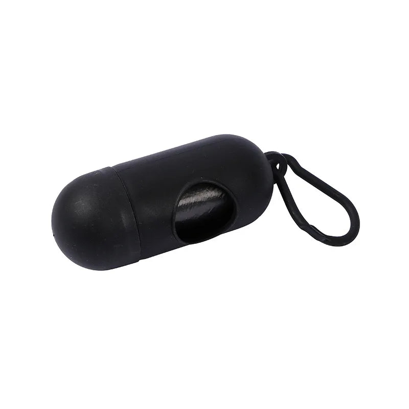 Dog Poop Bag Dispenser with Leash Clip – Mildly Scented Bags Included