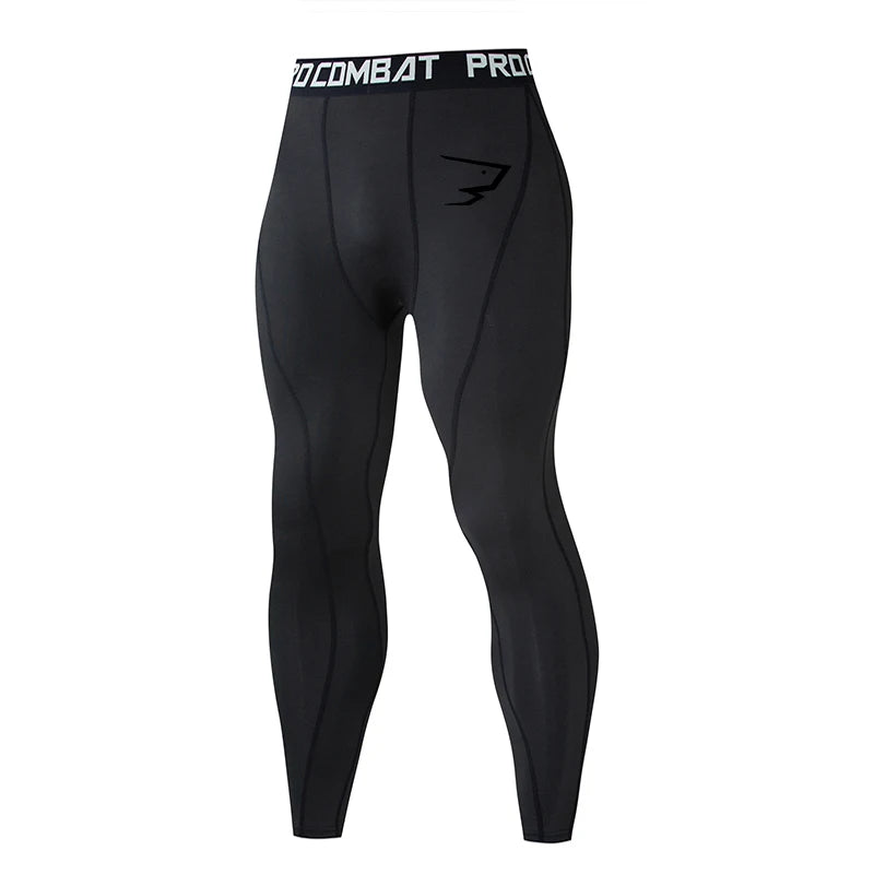 Men's Compression Running Tights | Quick-Dry Sports Leggings for Training & Gym