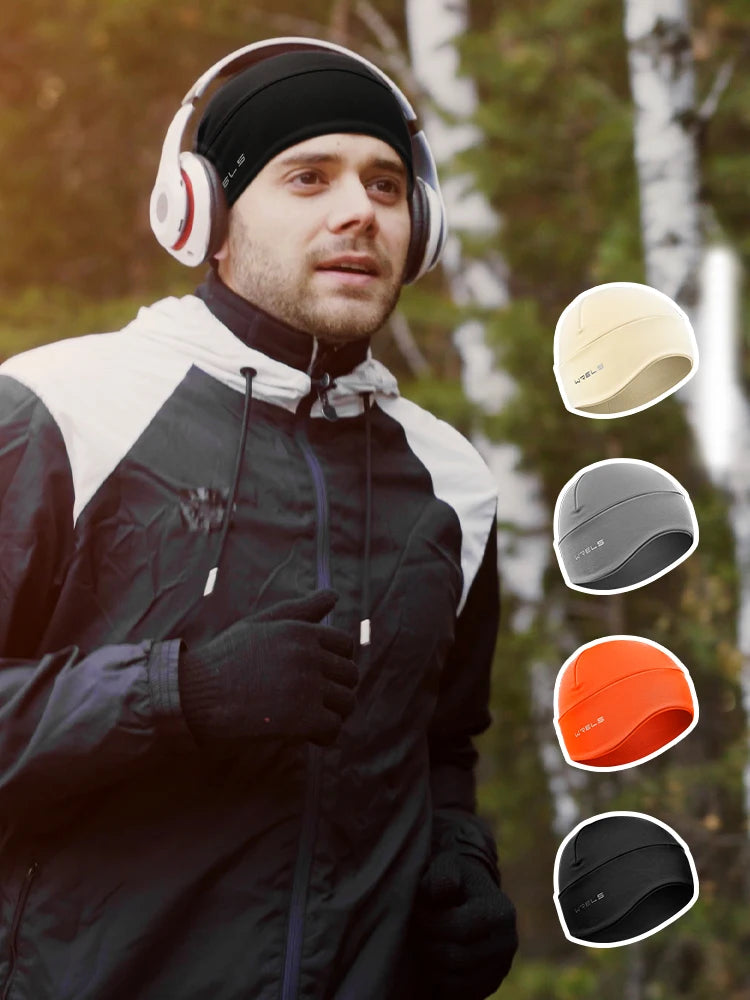 WRELS Winter Running Skull Cap Beanie — Thermal, Windproof, Snug Fit with Ear Flap