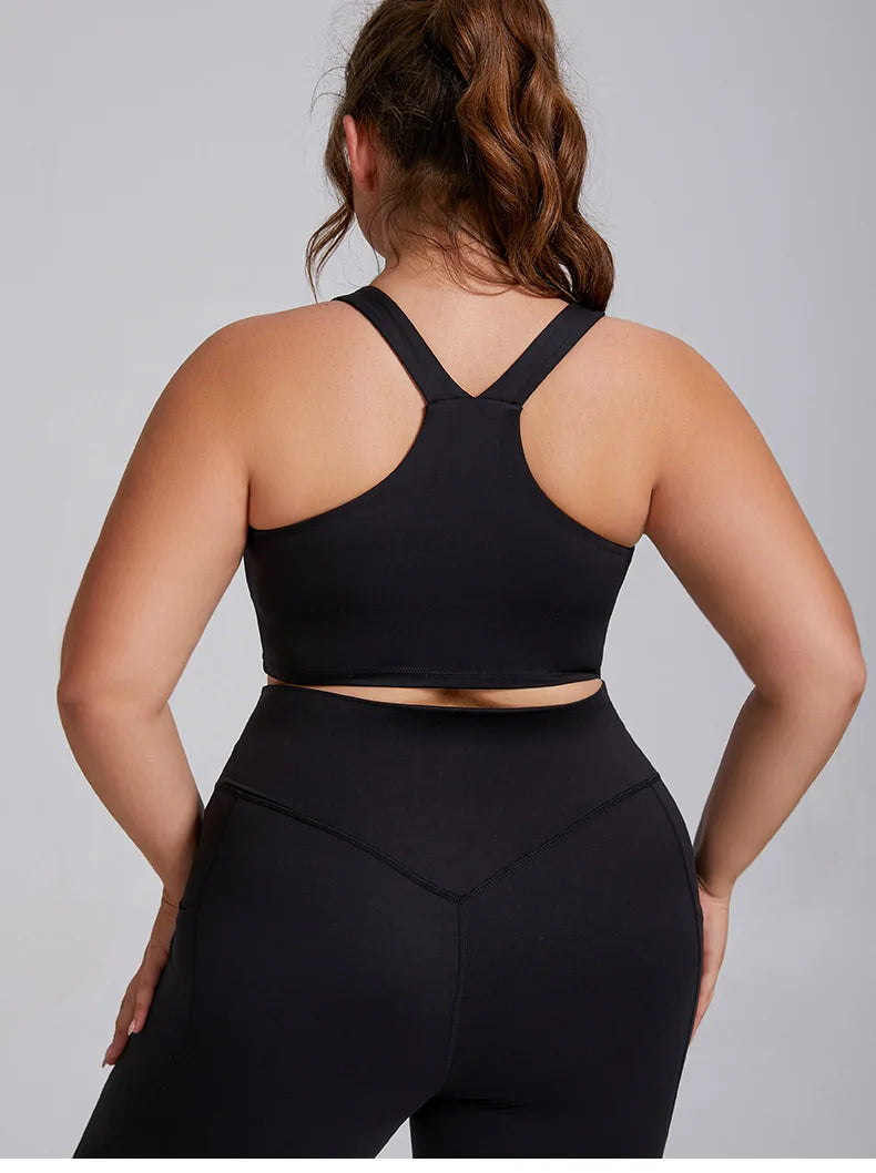 Women's Activewear Sets: 1/2PC Plus Size, Super Stretch Sports Bra Gym Leggings Fitness Suit S-3XL / Rungear