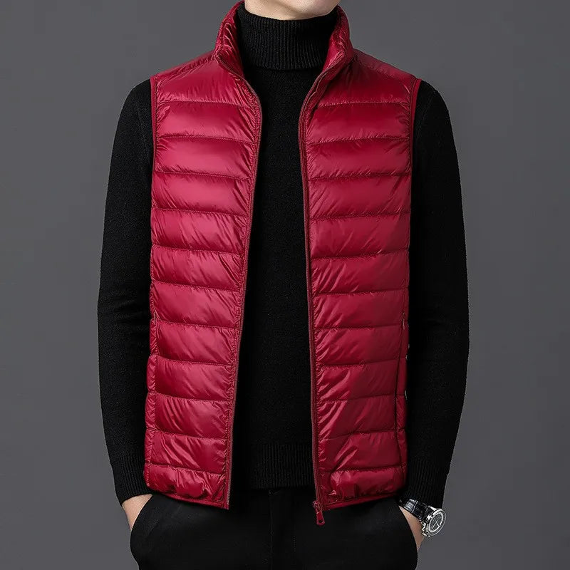Men's Running Apparel: Warm, Waterproof Sleeveless Vest Jackets / Rungear