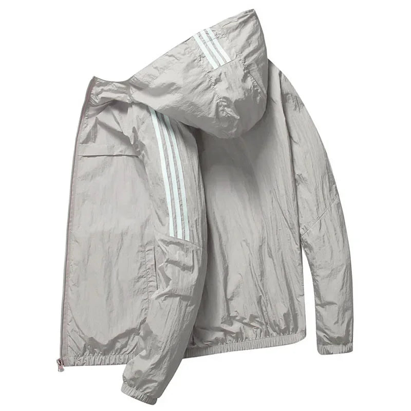 Lightweight Hooded Running Jacket | Sun-Protective Outdoor Sports Coat | Unisex