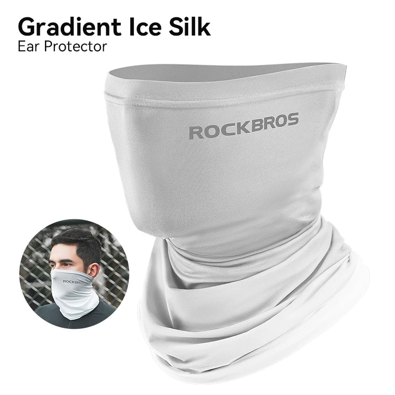 ROCKBROS Ice Silk Neck Gaiter – UV Protection, Unisex Running & Cycling | RUNGEAR