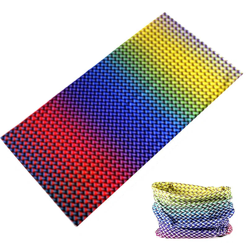 Versatile Seamless Buff for Men & Women – Gradient Bandana, Mask, Running Headband, Face Shield