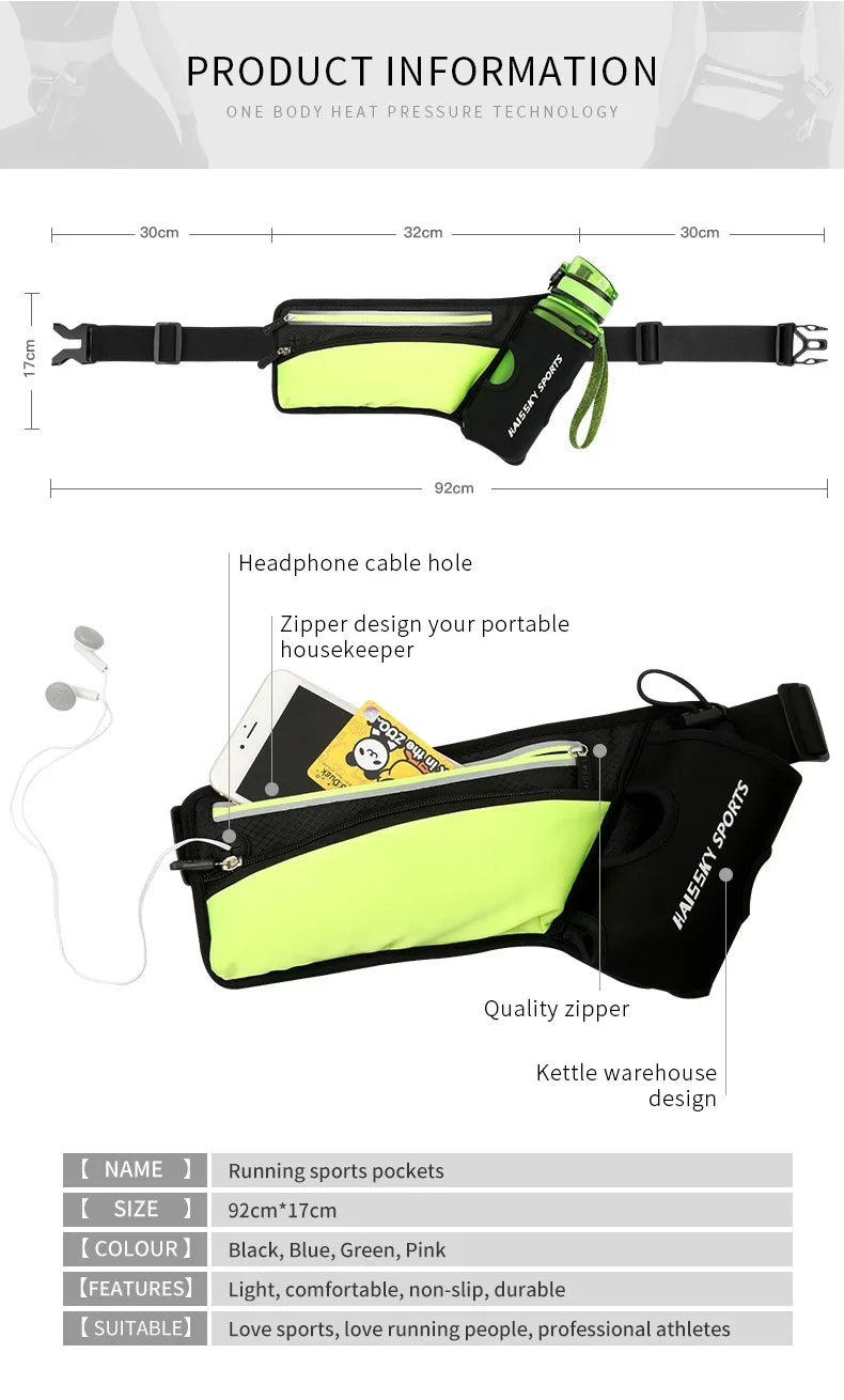 Running Waist Bag with Phone Holder – Lightweight Sports Fanny Pack for iPhone & Android | RUNGEAR