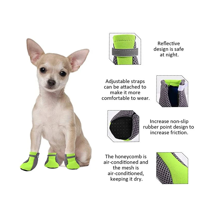 Breathable Reflective Waterproof Dog Shoes | Soft Cotton Outdoor Boots for Small & Medium Dogs | RUNGEAR