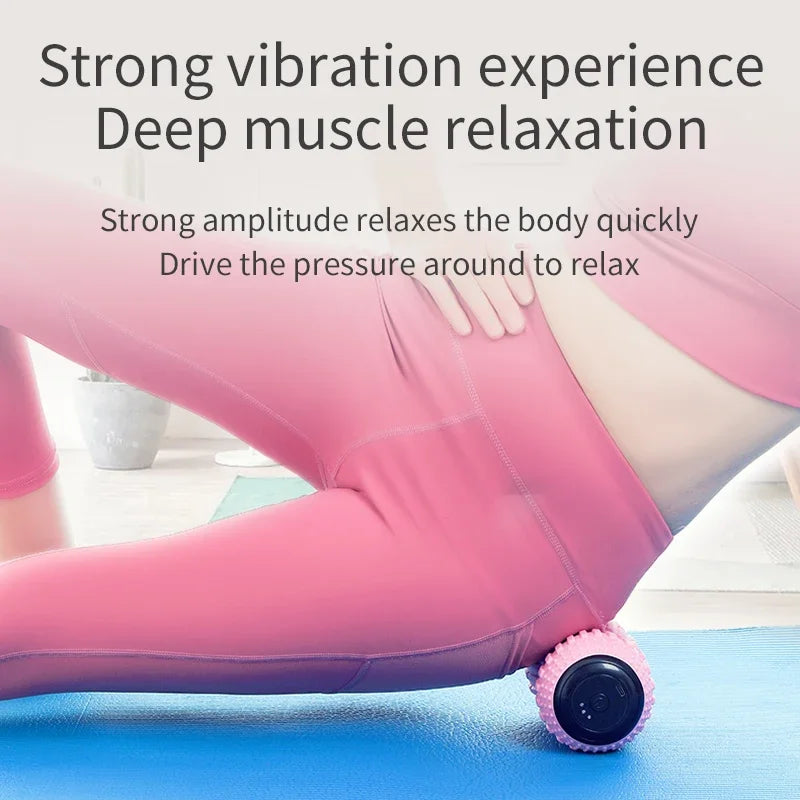 Rechargeable Peanut Fascia Massage Ball – Electric Point Massage for Legs, Shoulders, Neck & Waist Relief