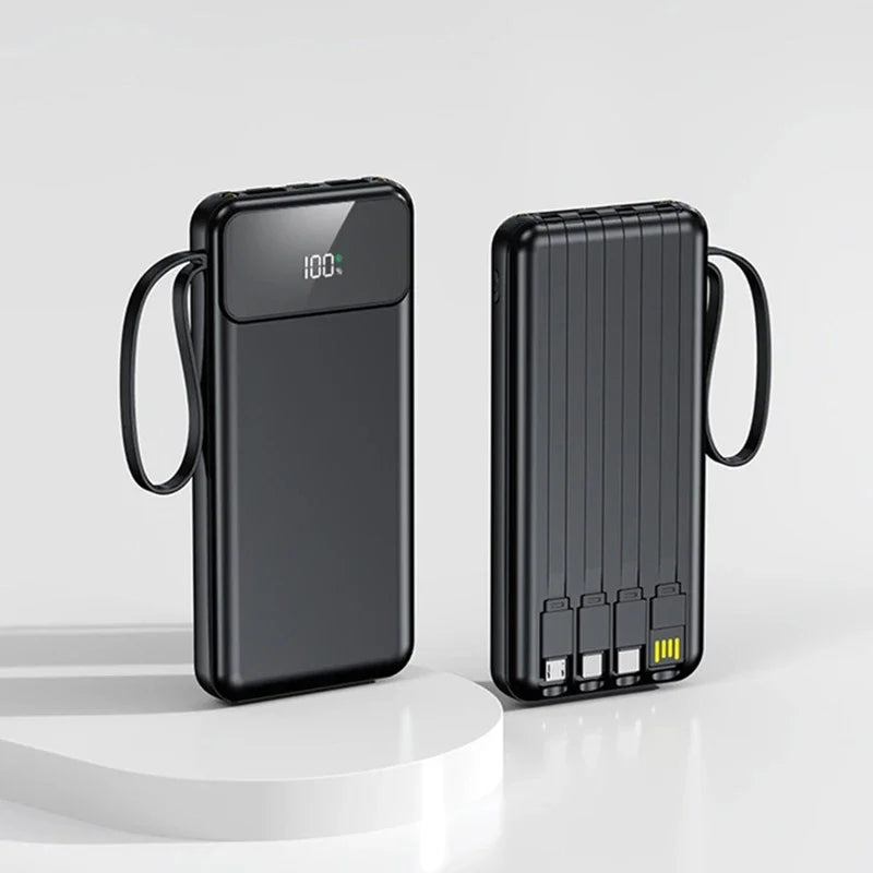 Tech Gear Accessories: 50000mAh 4-in-1 Large Capacity Power Bank With Built-in Cable / Rungear