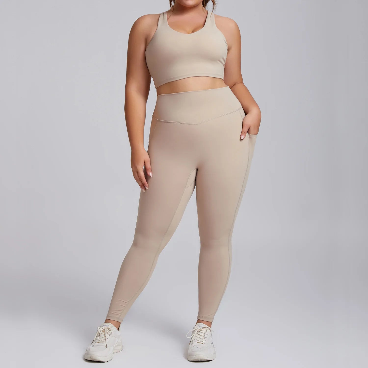 Women's Activewear Sets: 1/2PC Plus Size, Super Stretch Sports Bra Gym Leggings Fitness Suit S-3XL / Rungear