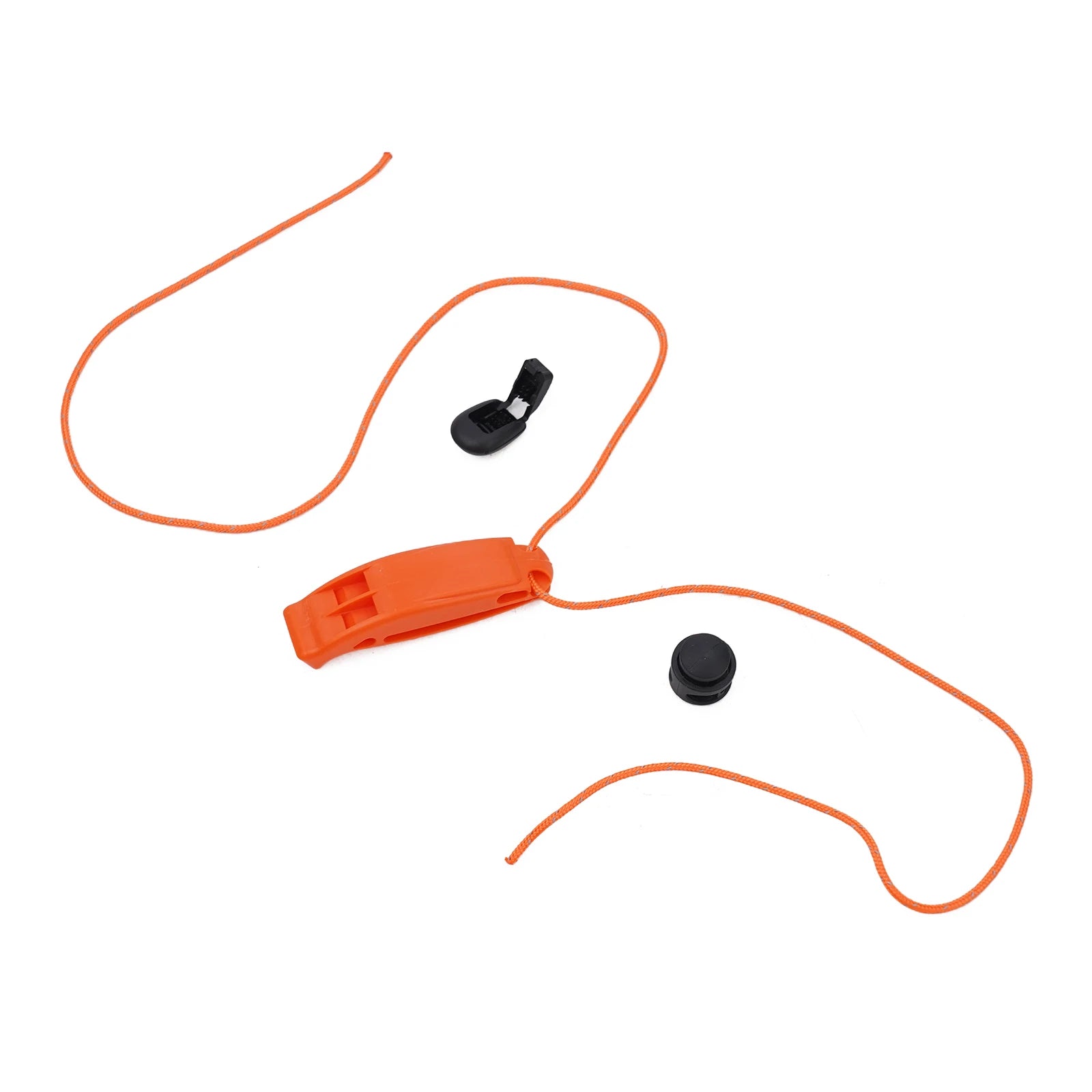 Dual-Frequency Safety Whistle – Pealess, Loud, Waterproof-Ready | Scuba Diving, Kayaking & Emergency Safety | Orange & Black
