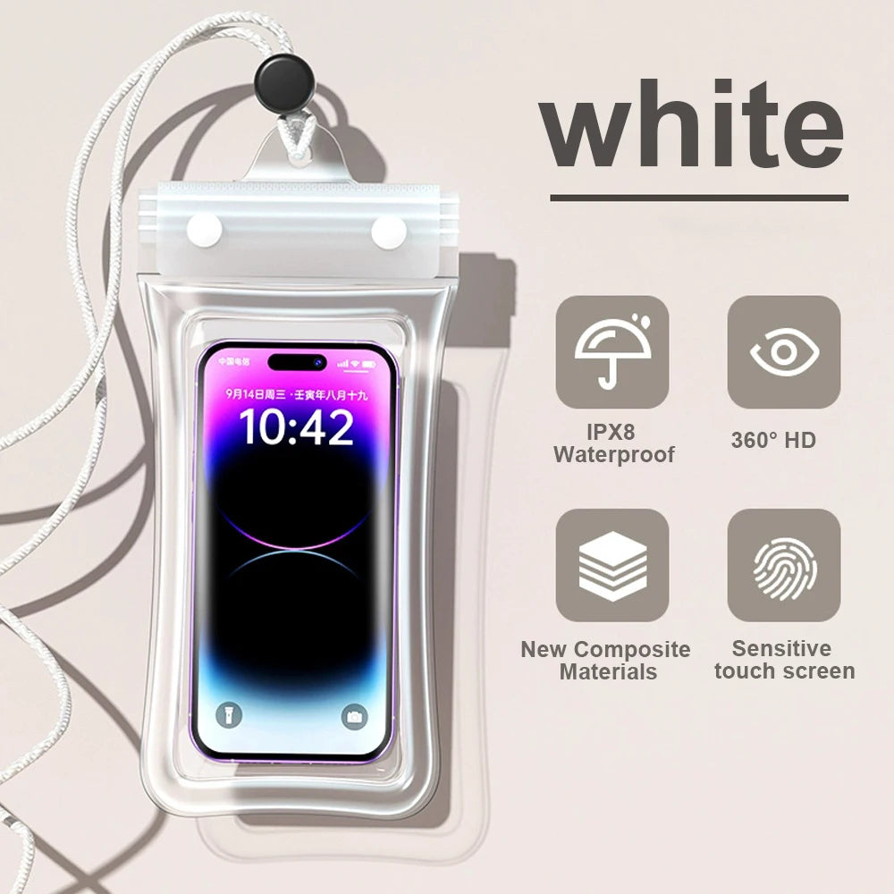 Waterproof Phone Case Dry Bag | IPX8 Floating Pouch with Lanyard for Swimming & Outdoors