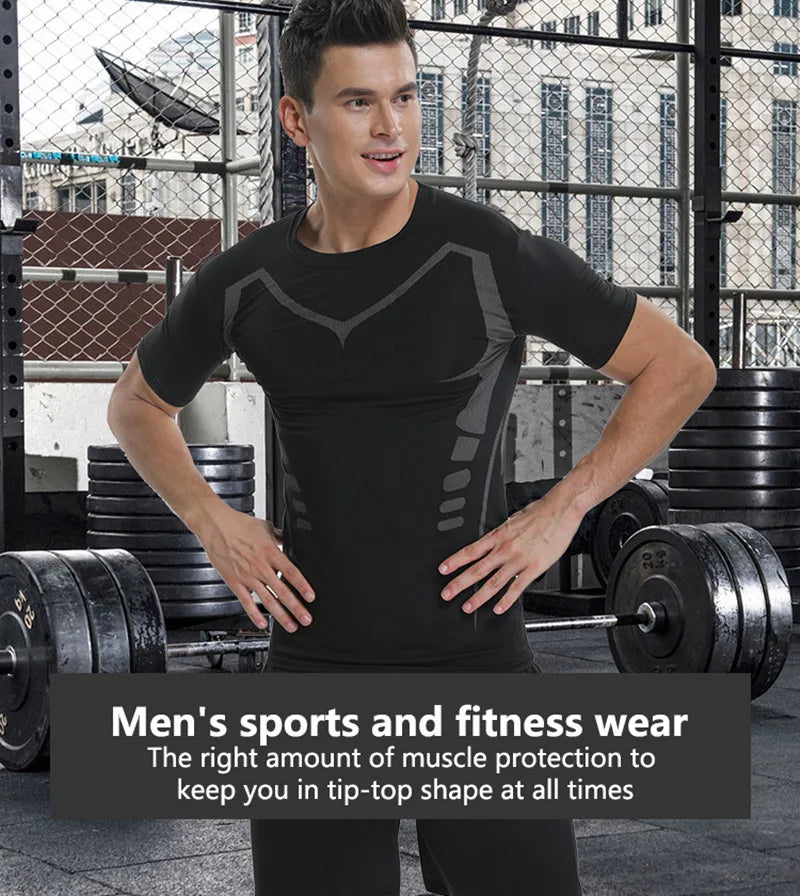 Running Apparel For Men: Short Sleeved, High Quality, Fitness Sportswear Shirt / Rungear