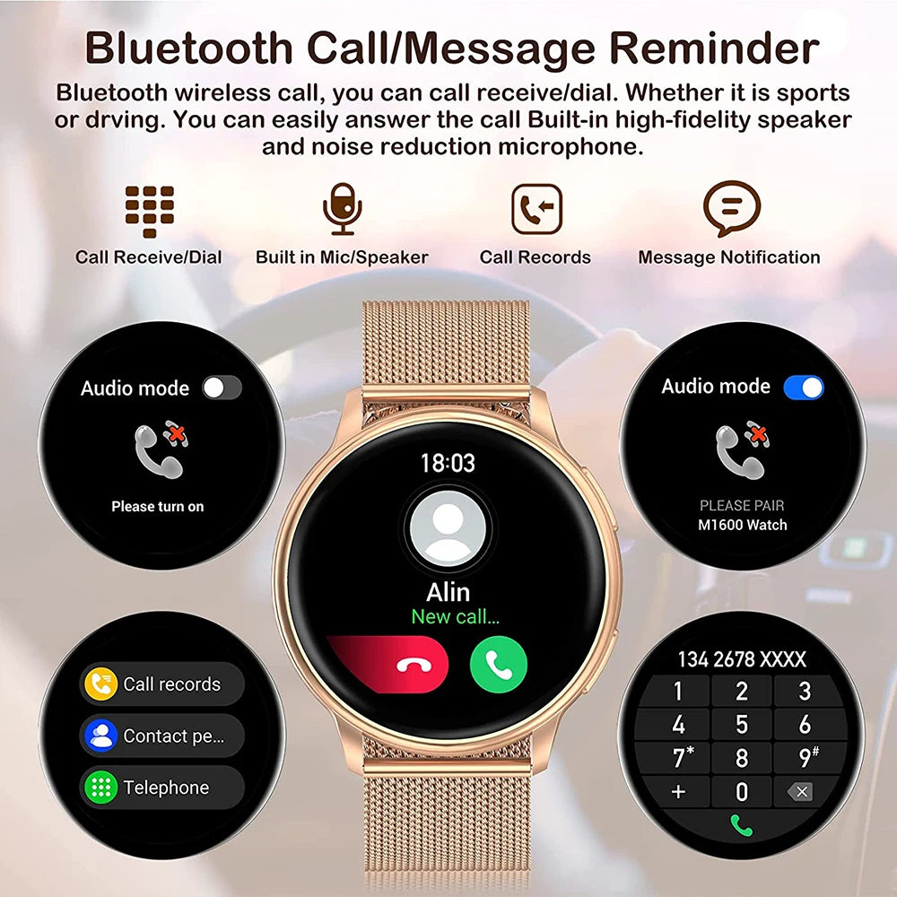 Rungear Tech Accessories: MEVADEN Bluetooth Smart Watch, Custom Dial Fitness Tracker For Android IOS Y22 / Rungear