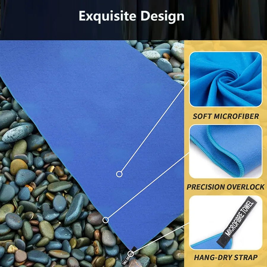 Microfibre Sports Towel | Quick-Dry, Sweat-Absorbent | 40×80cm | RUNGEAR