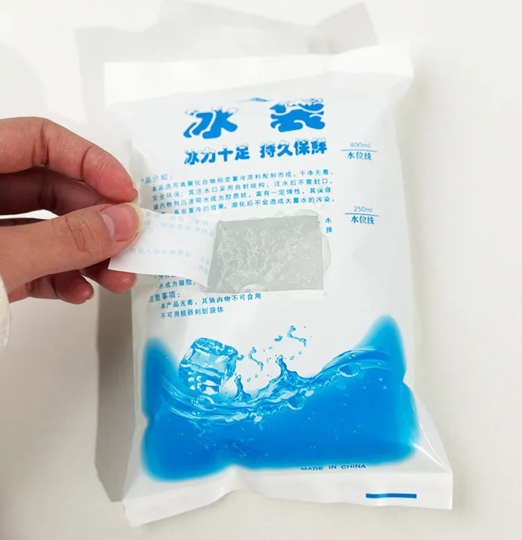 50-Pack Reusable Gel Ice Packs – Water Injection Cold Compress for First Aid, Pain Relief & Fresh Food Cooling