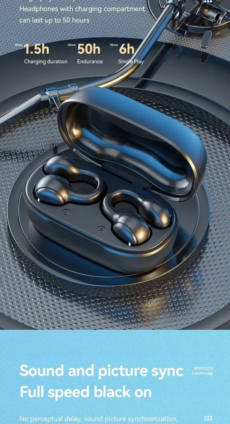 Running Earbuds Accessories: New Model 2026 X51 Wireless, Bluetooth, Bone Conduction, Sports Headset Charging Earphones With Mic / Rungear