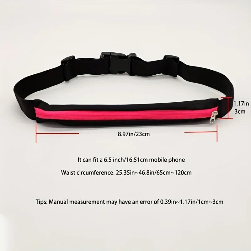Invisible Mini Waterproof Running Belt | Elastic Waist Pack