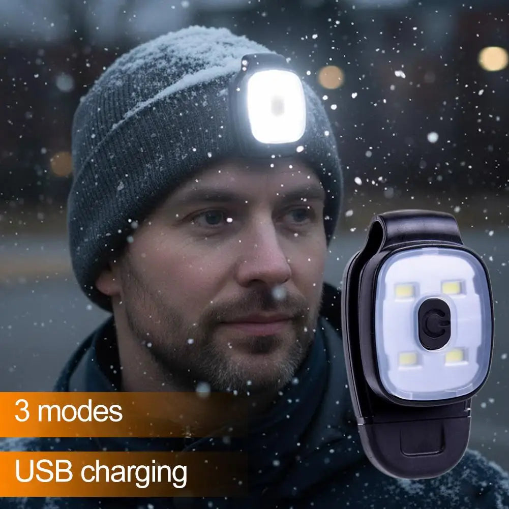 Safety Run Gear: Multi-Function, Lightweight, USB Rechargeable, Waterproof LED Clip Lamp for Runners / Rungear