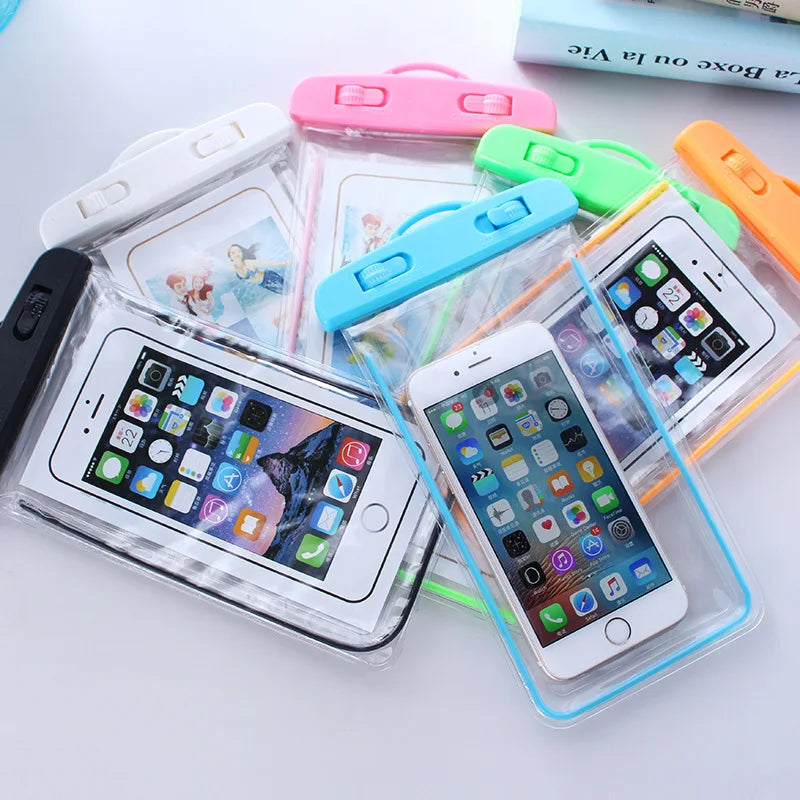 Waterproof Phone Pouch – Universal Dry Bag Case for Swimming, Diving & Beach (up to 6")